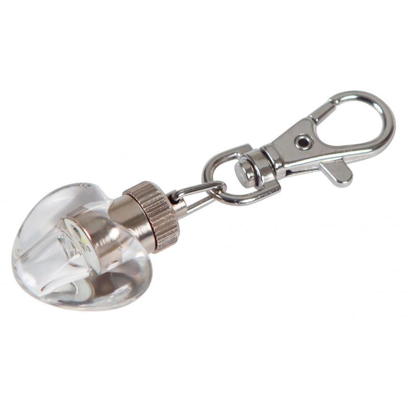 Maxi Safe hartvormige knipper- hanger LED, helder, 3 x 2,5 cm - 81192