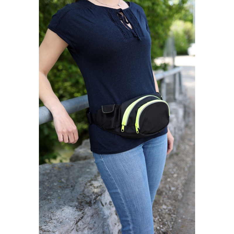 Trainings-Bauchgurt Active schwarz-pistazie - 81197