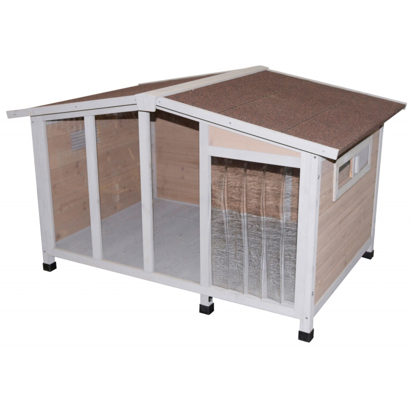 Niche pour chien Overview 134x92x82cm, avec plexiglas - 81334