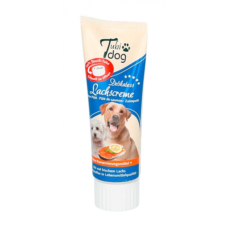 Tubidog delicatesse zalmcrème voor honden, 75 g - 81433