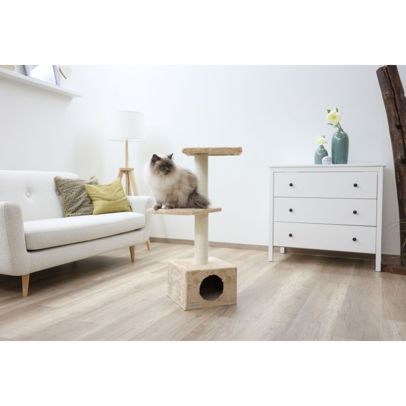 Arbre à chat Venus Sweet 30x30x85cm, beige - 81517
