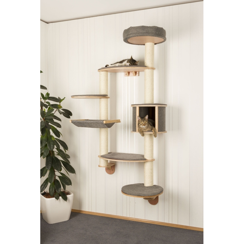 Wandkrabpaal Dolomit XL Tofana, 185 x (115) cm, grijs - 81541