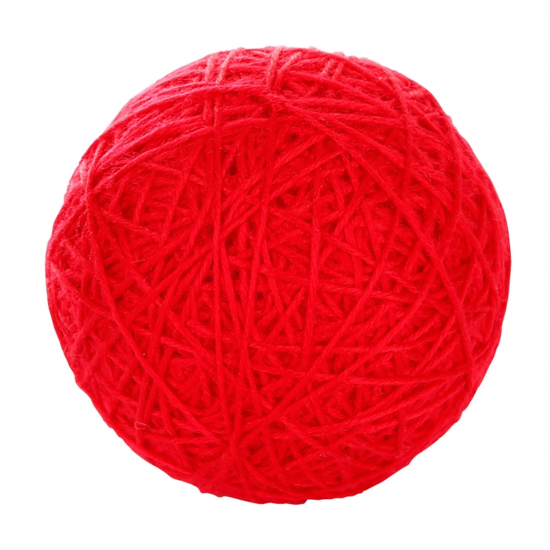 Wollspielball 10cm, rot - 81664