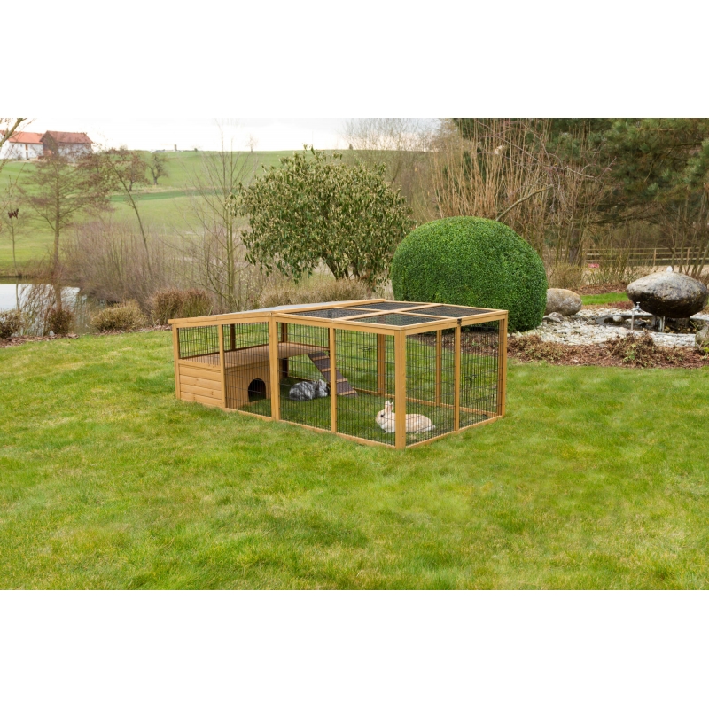 Buitenren met plastic dak Uitbreekblokk. 220x115x75cm - 81708