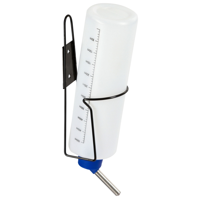 Drinkfles 500ml met houder van metaal - 81766