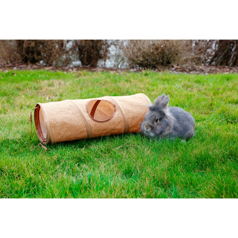 Nagertunnel aus Leinen 50cm, 18 cm - 81775