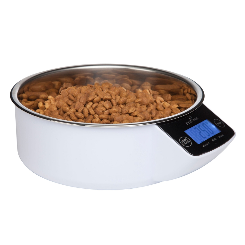 EYENIMAL Intelligent Pet Bowl mit Waage, 1l, weiß - 81876