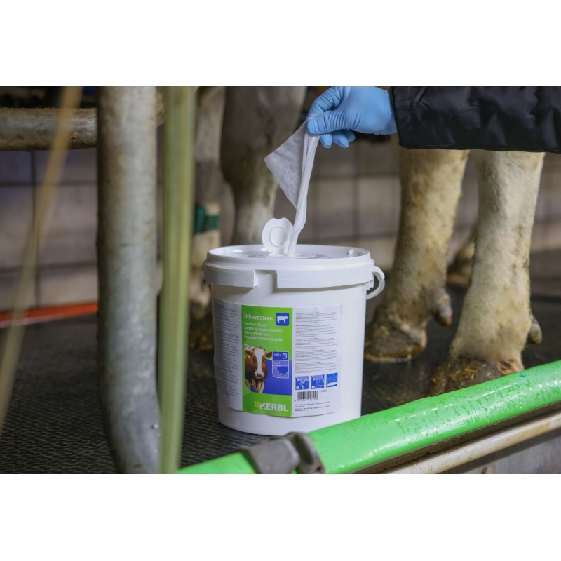 Lingette UdderoClean humide seau de 1000 feuilles - 15815