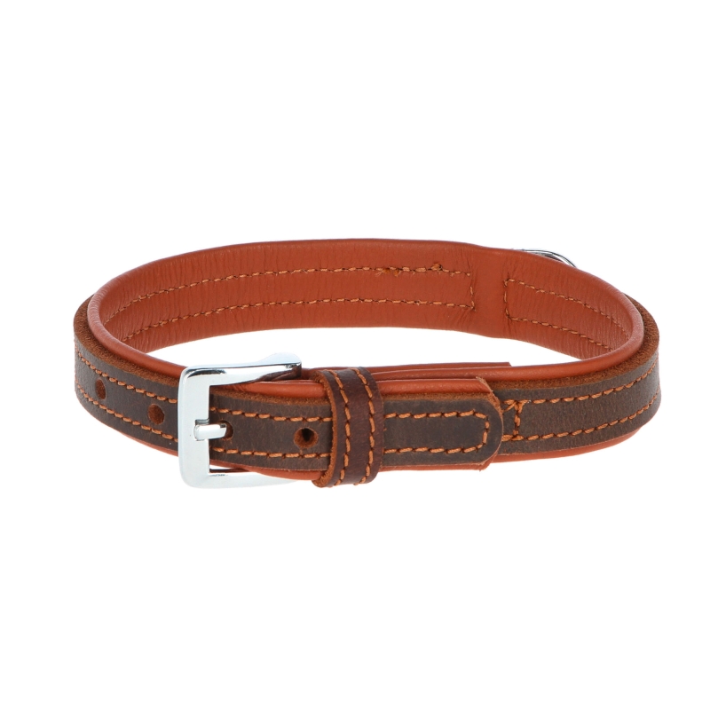 VEGAS HQ Halsband, bruin 30mm - 41 - 47 cm - 82029