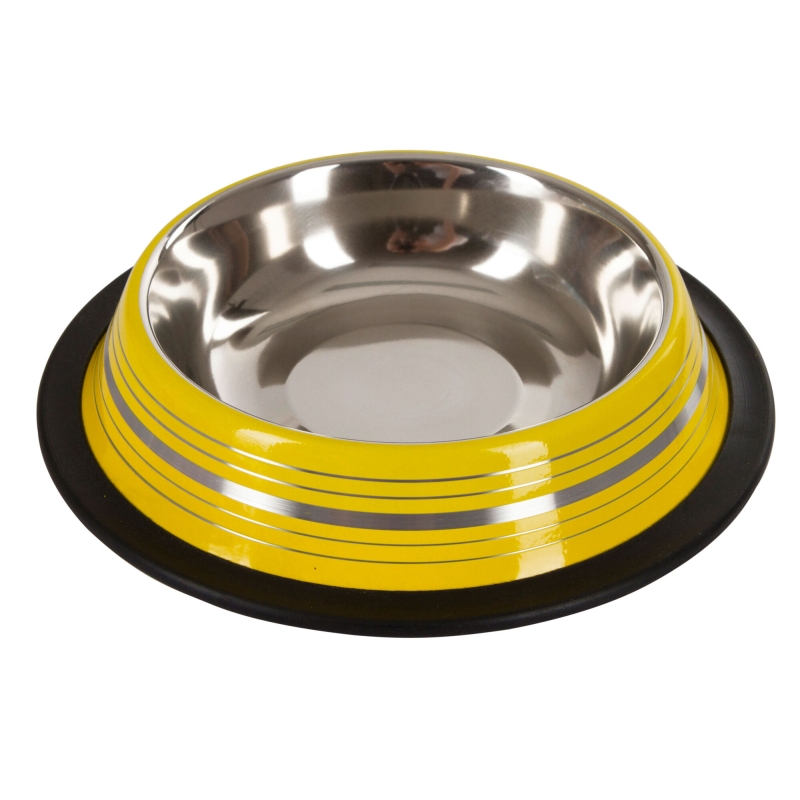 Rvs bakje 900ml, op kleur gesorteerd, slipvast - 82297