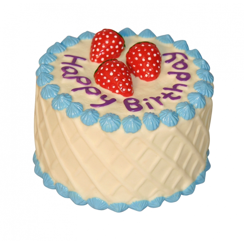 Gâteau d'anniversaire en vinyl 10 cm - 82310