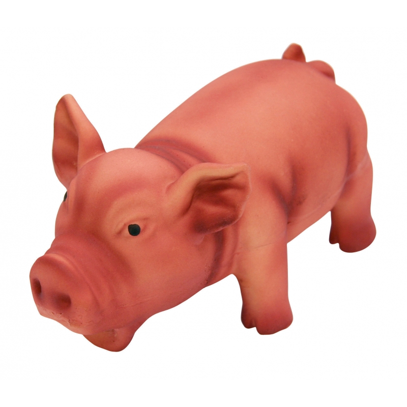 Cochon en latex 15cm - coloris assortis - 82350