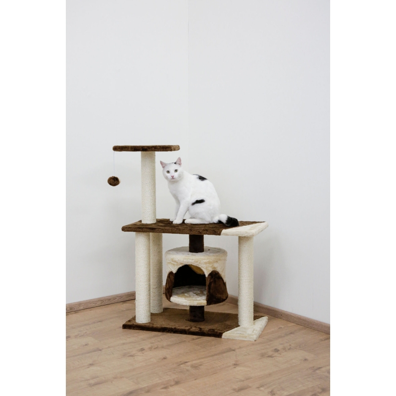Arbre &agrave; chat Jade Pro 96 cm, beige-marron - 82528