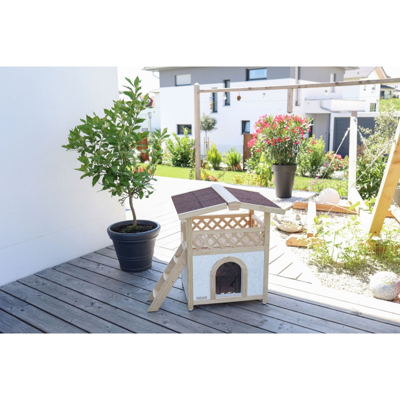 Maison pour chat Tyrol Alpin 93x55x76 cm - 82660