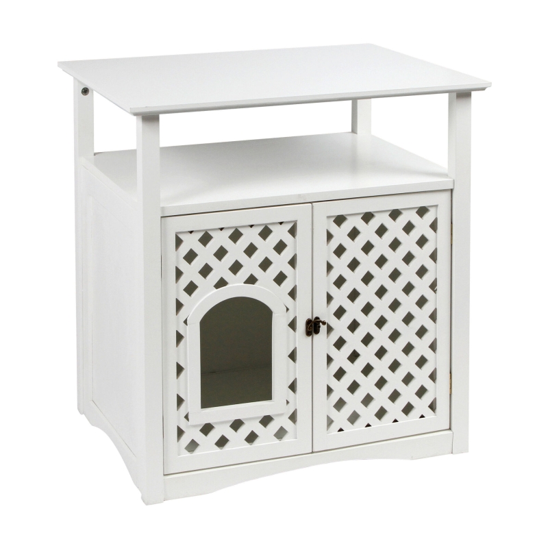 Kattenkast Helena wit, 64x46x65cm - 82662