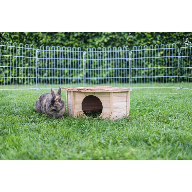Maison d'angle pour rongeur Nature 25 x 25 x 17 cm - 82862