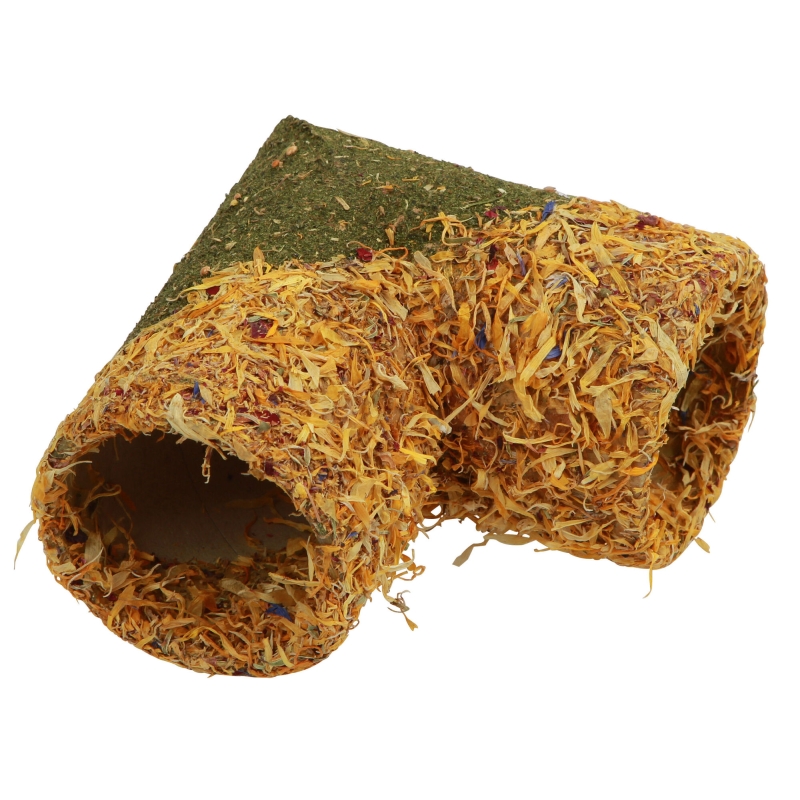 Tunnel angulaire c&eacute;r&eacute;ales Native Snacks, 13x13x&Oslash;8 cm - 82875