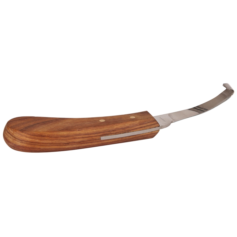 Hoefmes links smal houten greep - 16164