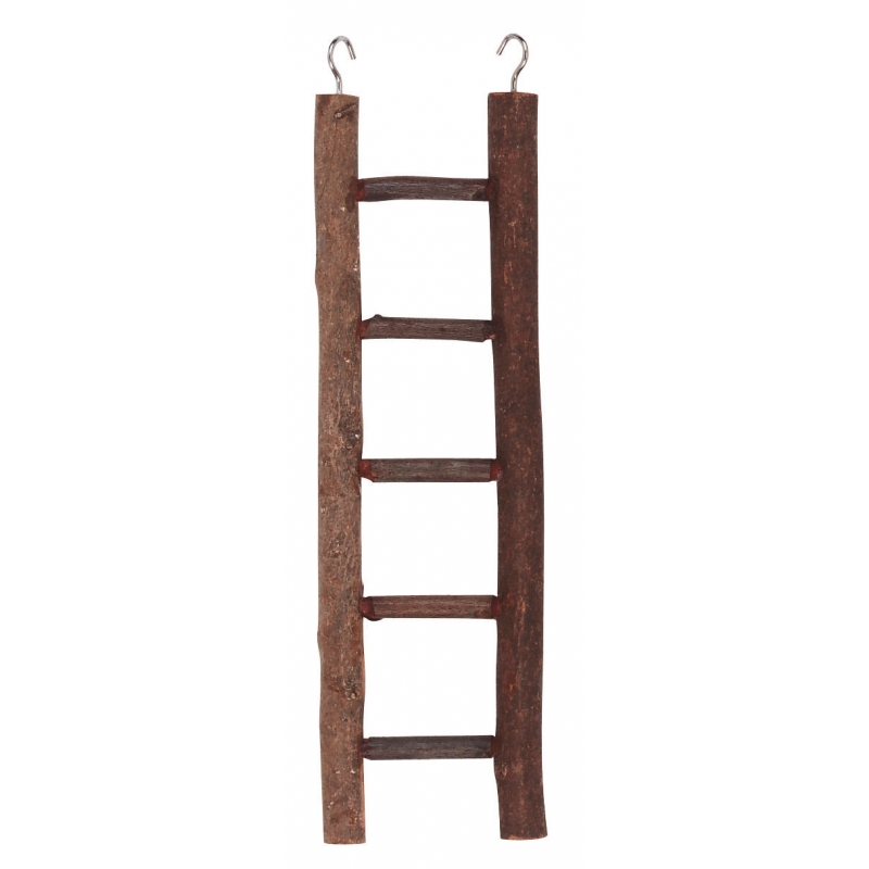Ladder 5 sporten, natuurhout, lengte 26 cm - 83131