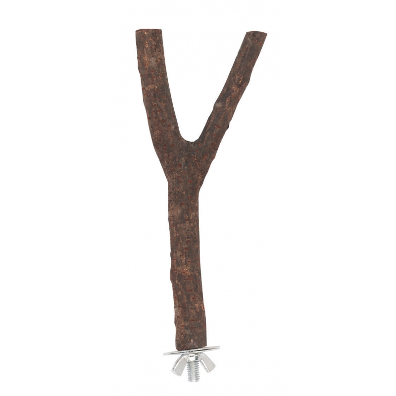 Y-zitstok 20 cm, natuurhout, 1-zijdig - 83132