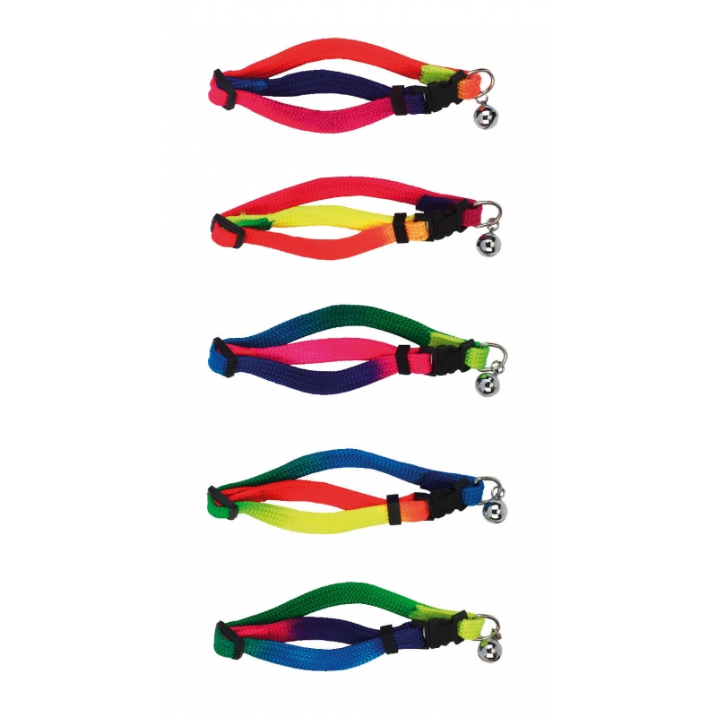 Veiligheidskattenhalsband RAINBOW - 83197