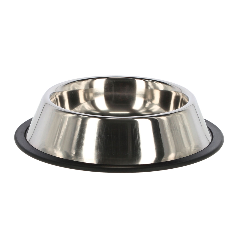 Rvs hondenvoerbak slipvast ca. 1800 ml - 83420