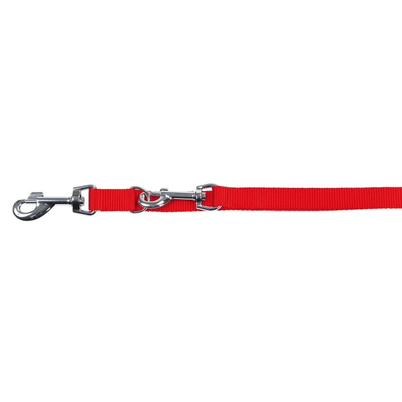 Laisse longue pour chien Miami rouge, 20 mm, 200 cm - 83698