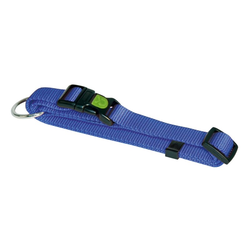 MIAMI halsband, blauw 25 mm, verstelbaar 45 - 65 cm - 83709