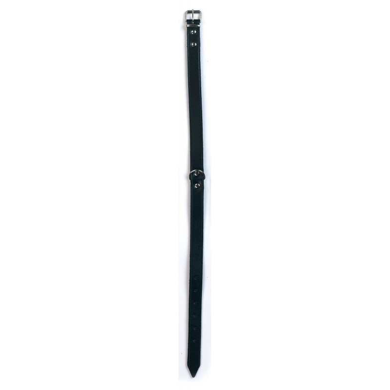 MEXICA halsband zwart 10 mm, 22-28 cm geniet - 83848