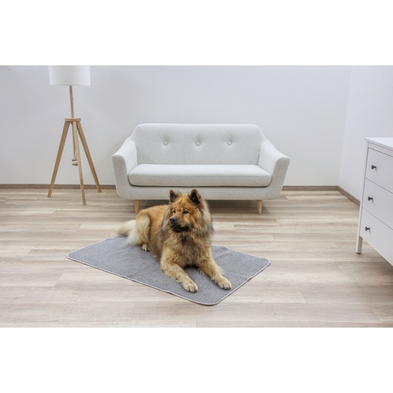 Tapis thermique anti-glisse gris, 125x80cm - 84002