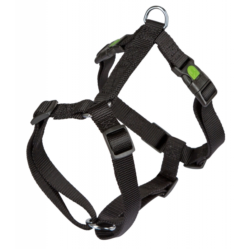 Harnais pour chien Miami, noir 15mm 30-40cm - 84350