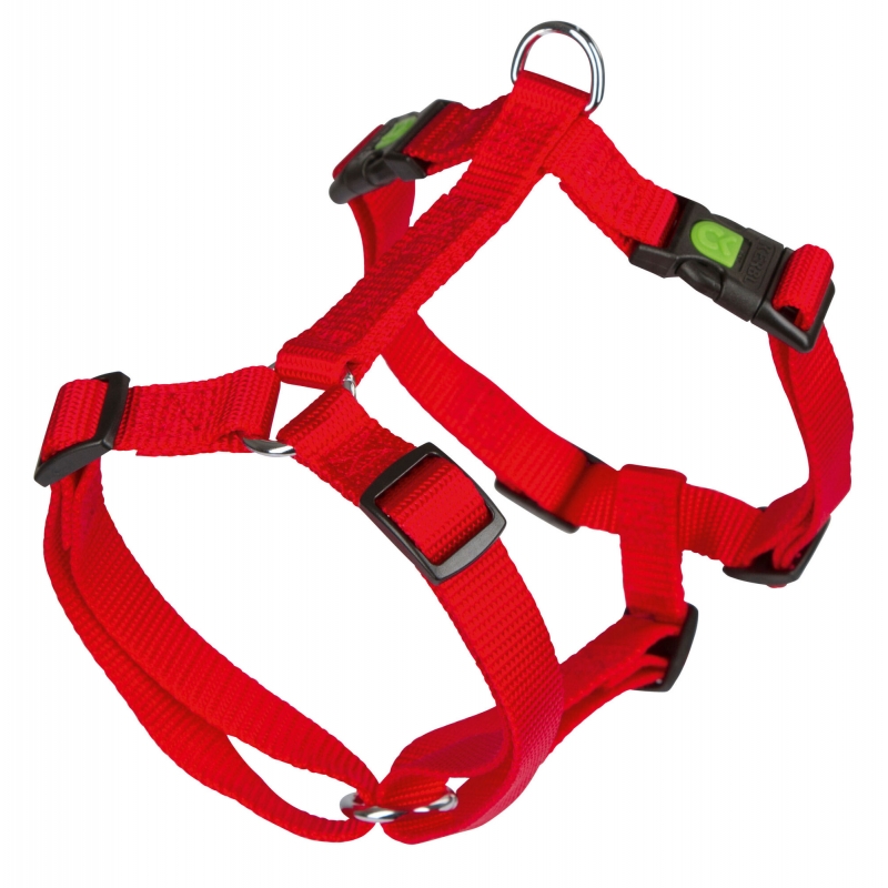 Harnas MIAMI, rood 15 mm, 40 - 57 cm - 84356