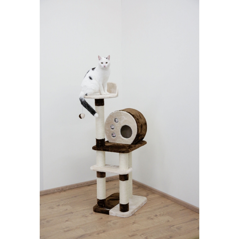 Arbre &agrave; chat Planet X 50 x 40 x127, beige-marron - 84461
