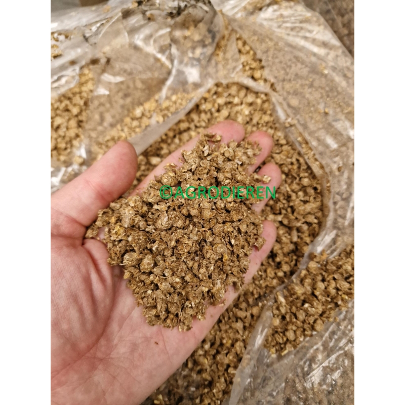 tarwe stromix bestaat uit mini stropelltes en stropulver stalstrooisel agrodieren - STROMIX-2-4MM-15KG-LOS
