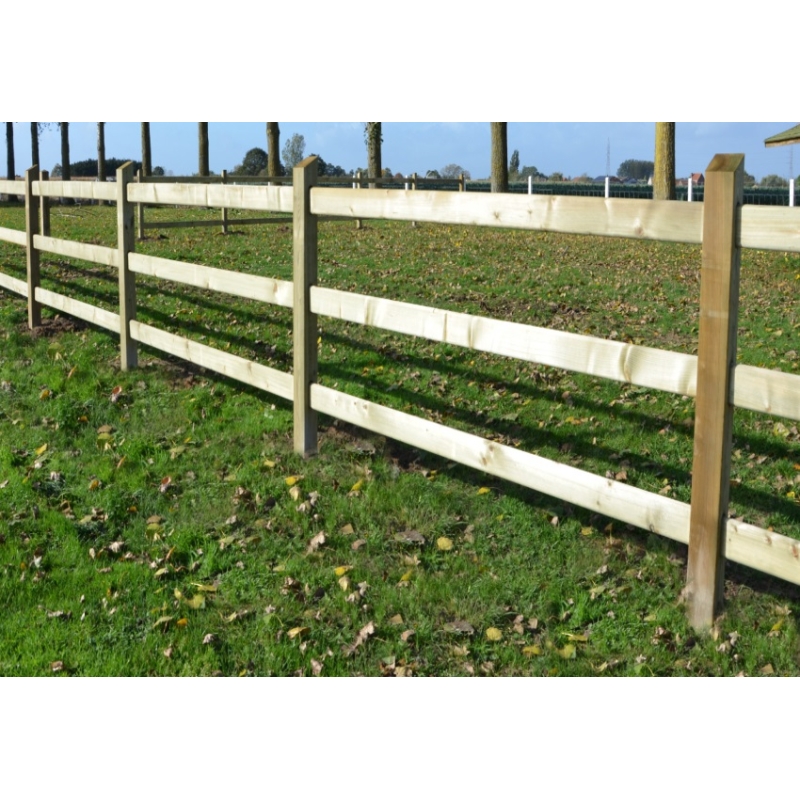Westminster weidepaal in hout Agrodieren - WEST-P220-RNG-3SL-110X110
