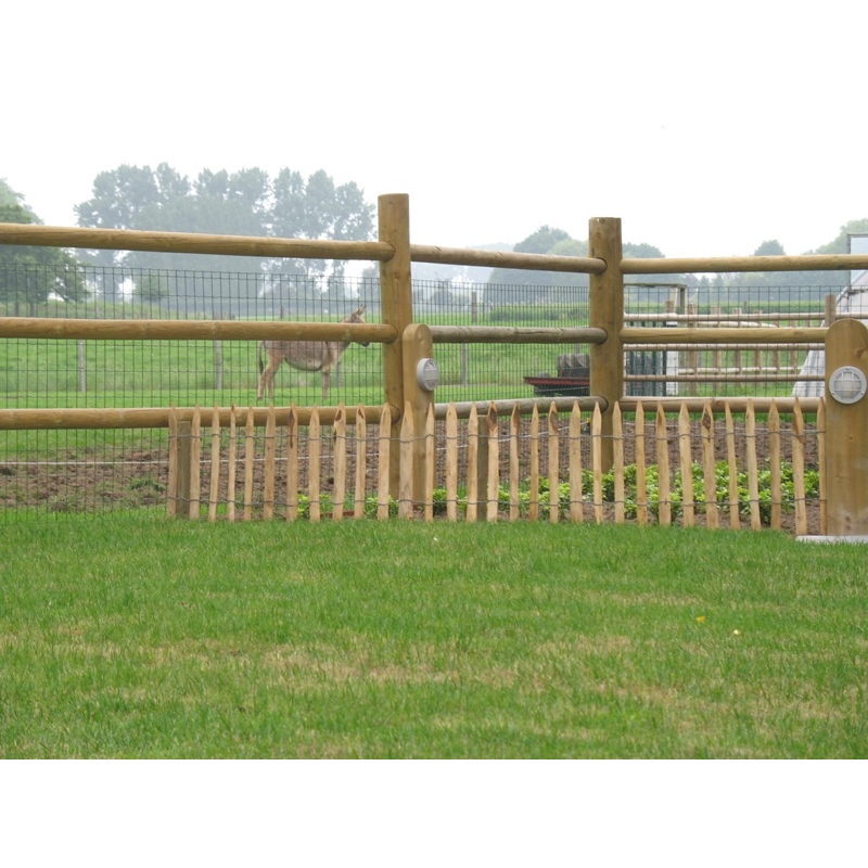 Kastanje afsluiting voor tuin en dier - Paalafstand 4,5 - 5,0 cm - Hoogte 0,6M - Lengte 10M - ideale paalafstand voor schapen, geiten en kleinvee - AGRODIEREN - KAST-A-4,5-5CM-H60-L1000
