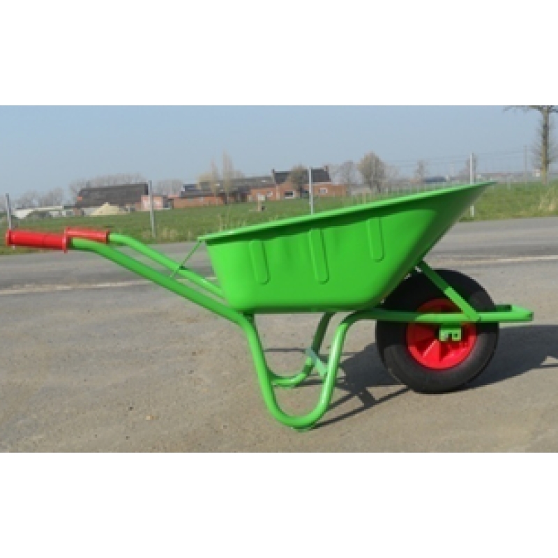 kruiwagen gelakt 90liter met kunsttsof velg en luchtband 2ply - KRUIW-DIPAFG