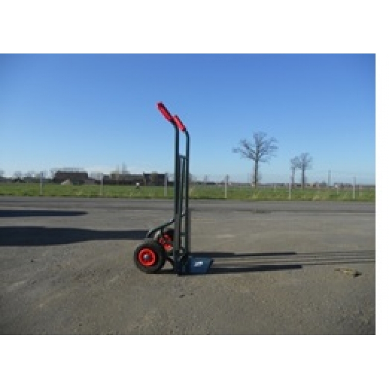 steekwagen K300 zolderwagen kistenwagen laag met stalen velg en geel anti lek band polyurethaan - STEEK-94030DY