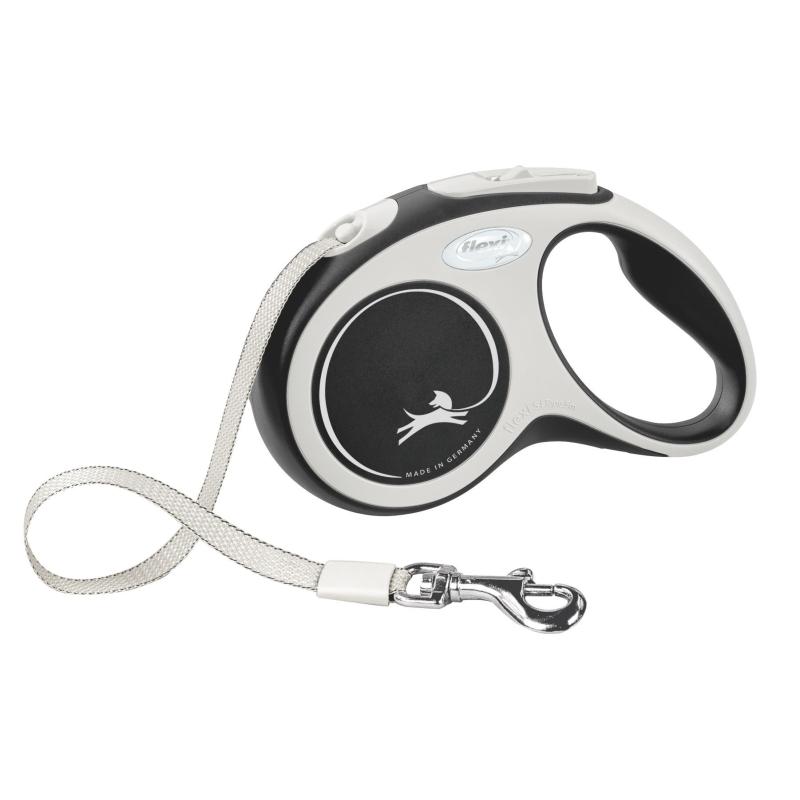 Flexi new comfort - koord 5M - max 15kg - zwart - 80193