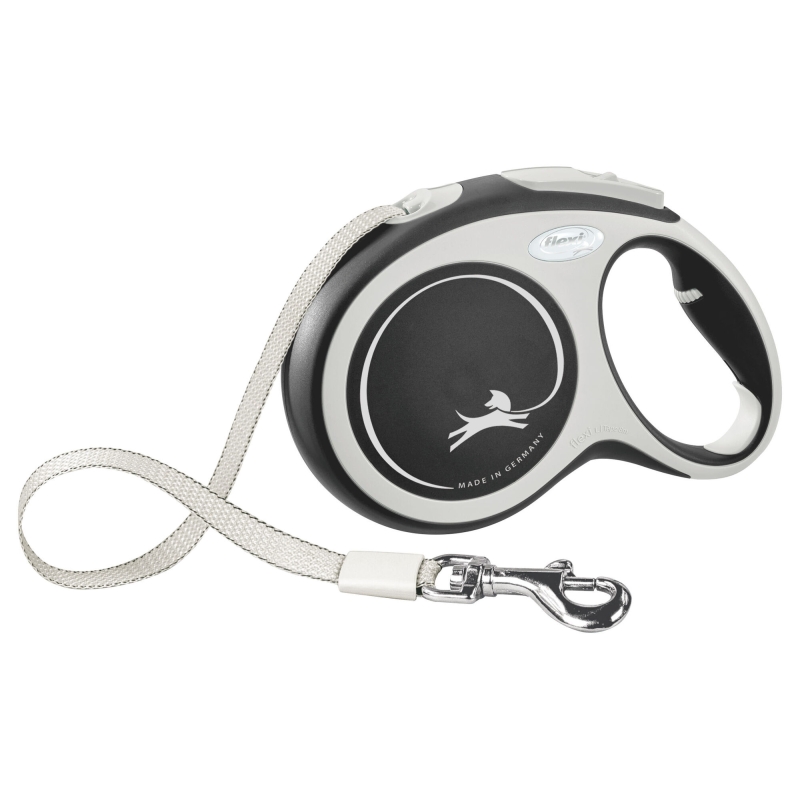 Flexi new comfort - koord 8M - max 50kg - zwart - 80202