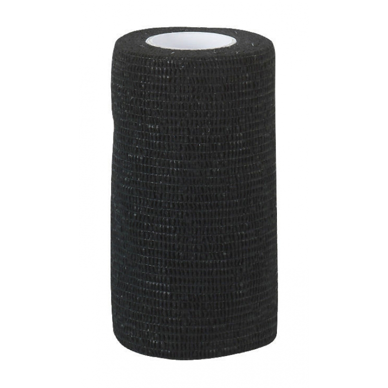 EquiLastic zelfhechtende bandage, zwart, 10cm breed - 1697