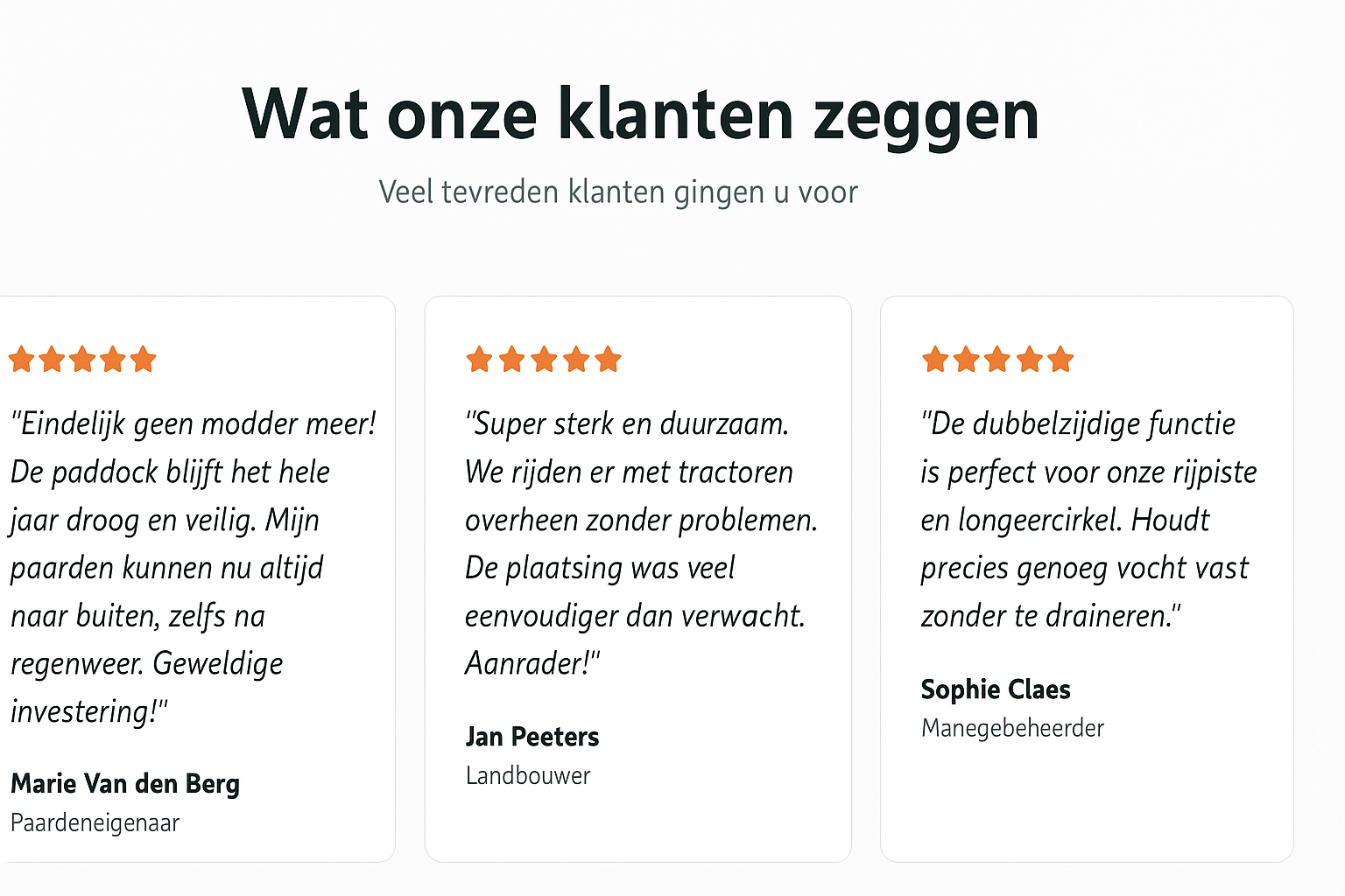 Reviews Agromudfree mudcontrol paddockplaten - Heel veel tevreden klanten gingen u al voor.